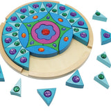 Puzzle Color Solid Wood Mandala